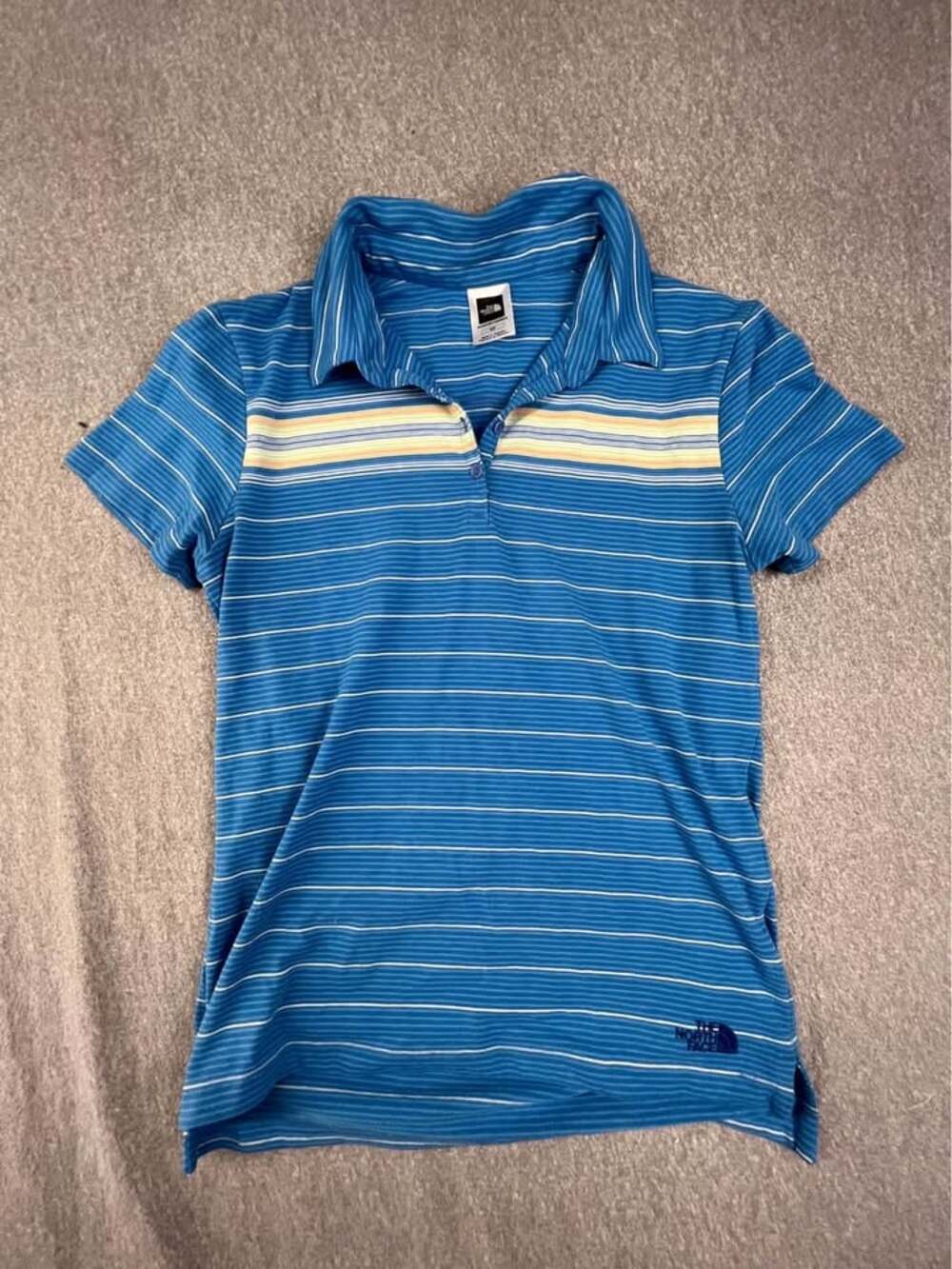 The North Face Women's Striped Polo Shirt Size Small
